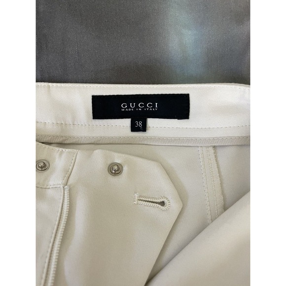 Gucci 2010 Skinny Leg Pants Beige 38 uS2 XS Mid Rise GUC1013089 - Picture 4 of 13